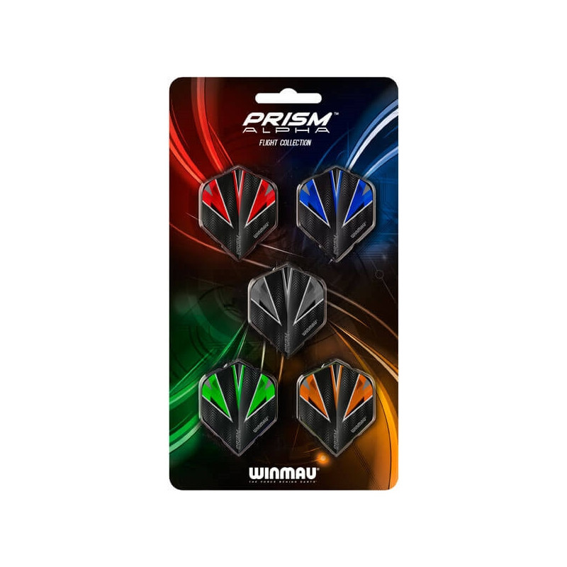 Winmau Prism Alpha Flights - Sampak 5 sæt 100 micron