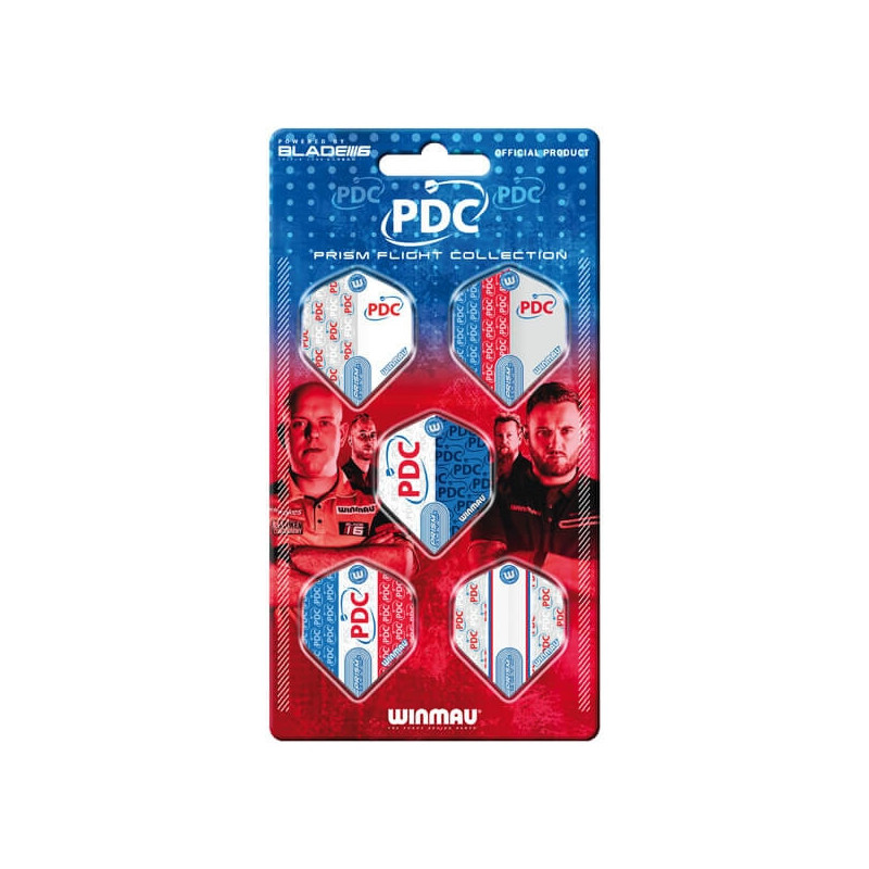 Winmau PDC Prism Flights - 5 pack